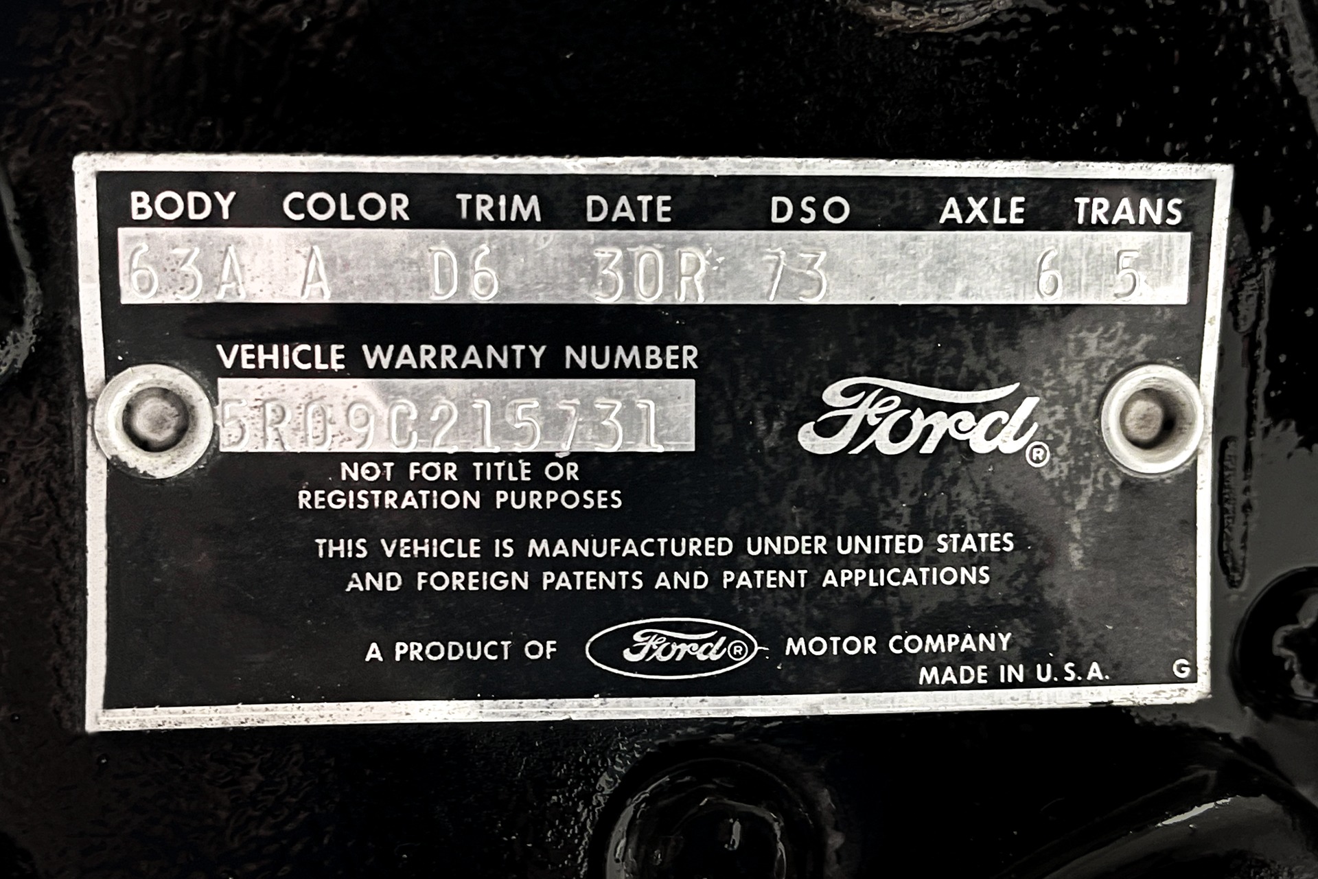 Used 1965 Ford Mustang Black & White 4-Spd PS PW Disc AC | St. Petersburg, FL