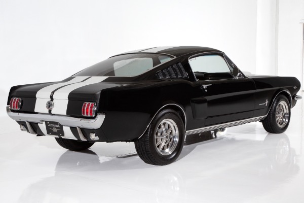 For Sale Used 1965 Ford Mustang Black & White 4-Spd PS PW Disc AC | American Dream Machines Des Moines IA 50309