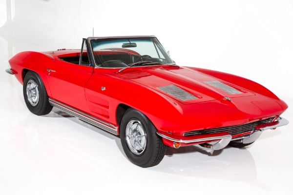 For Sale Used 1963 Chevrolet Corvette Riverside Red 4-Speed 2-Tops | American Dream Machines Des Moines IA 50309