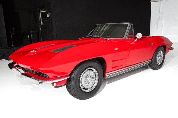 For Sale Used 1963 Chevrolet Corvette Riverside Red 4-Speed 2-Tops | American Dream Machines Des Moines IA 50309