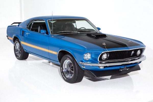 For Sale Used 1969 Ford Mustang Mach 1, 428 R-Code Shaker AC Nice | American Dream Machines Des Moines IA 50309