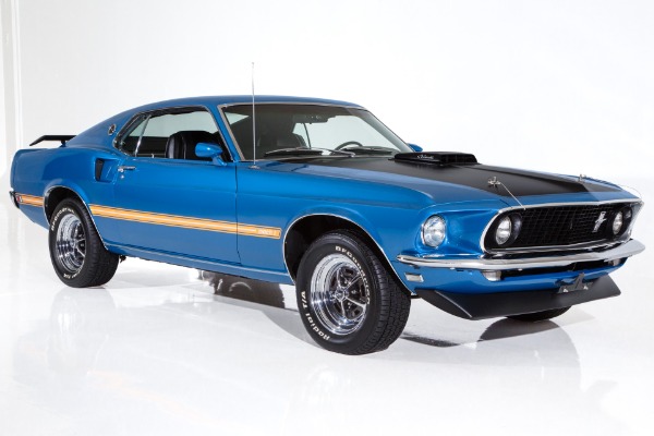 For Sale Used 1969 Ford Mustang Mach 1, 428 R-Code Shaker AC Nice | American Dream Machines Des Moines IA 50309