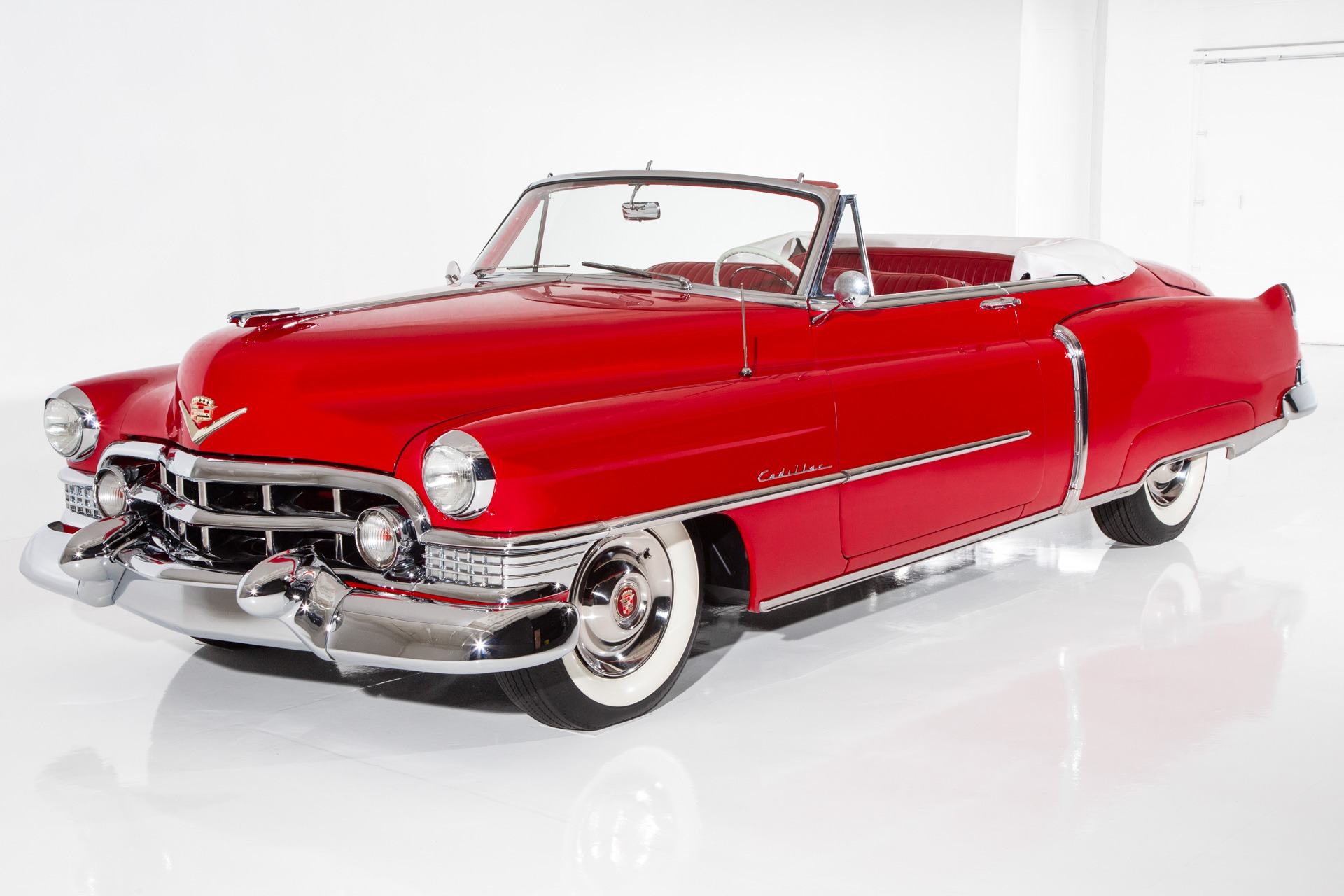 For Sale Used 1951 Cadillac Series 62 Ravishing Red On Red | American Dream Machines Des Moines IA 50309