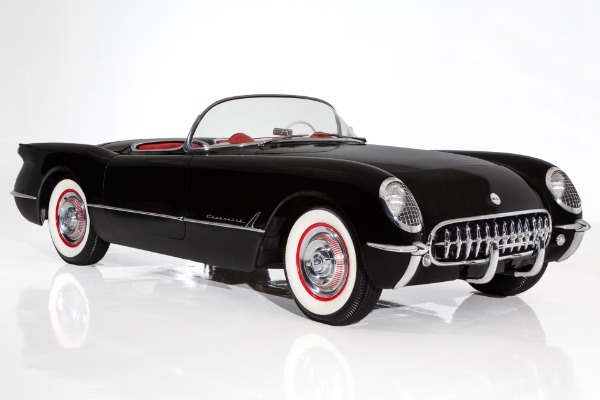 For Sale Used 1954 Chevrolet Corvette Rare Black Roadster, 235ci | American Dream Machines Des Moines IA 50309