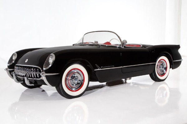 For Sale Used 1954 Chevrolet Corvette Rare Black Roadster, 235ci | American Dream Machines Des Moines IA 50309