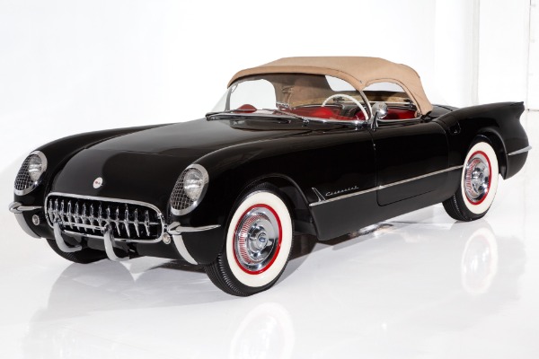 For Sale Used 1954 Chevrolet Corvette Rare Black Roadster, 235ci | American Dream Machines Des Moines IA 50309