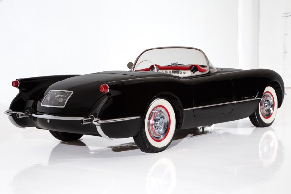 For Sale Used 1954 Chevrolet Corvette Rare Black Roadster, 235ci | American Dream Machines Des Moines IA 50309