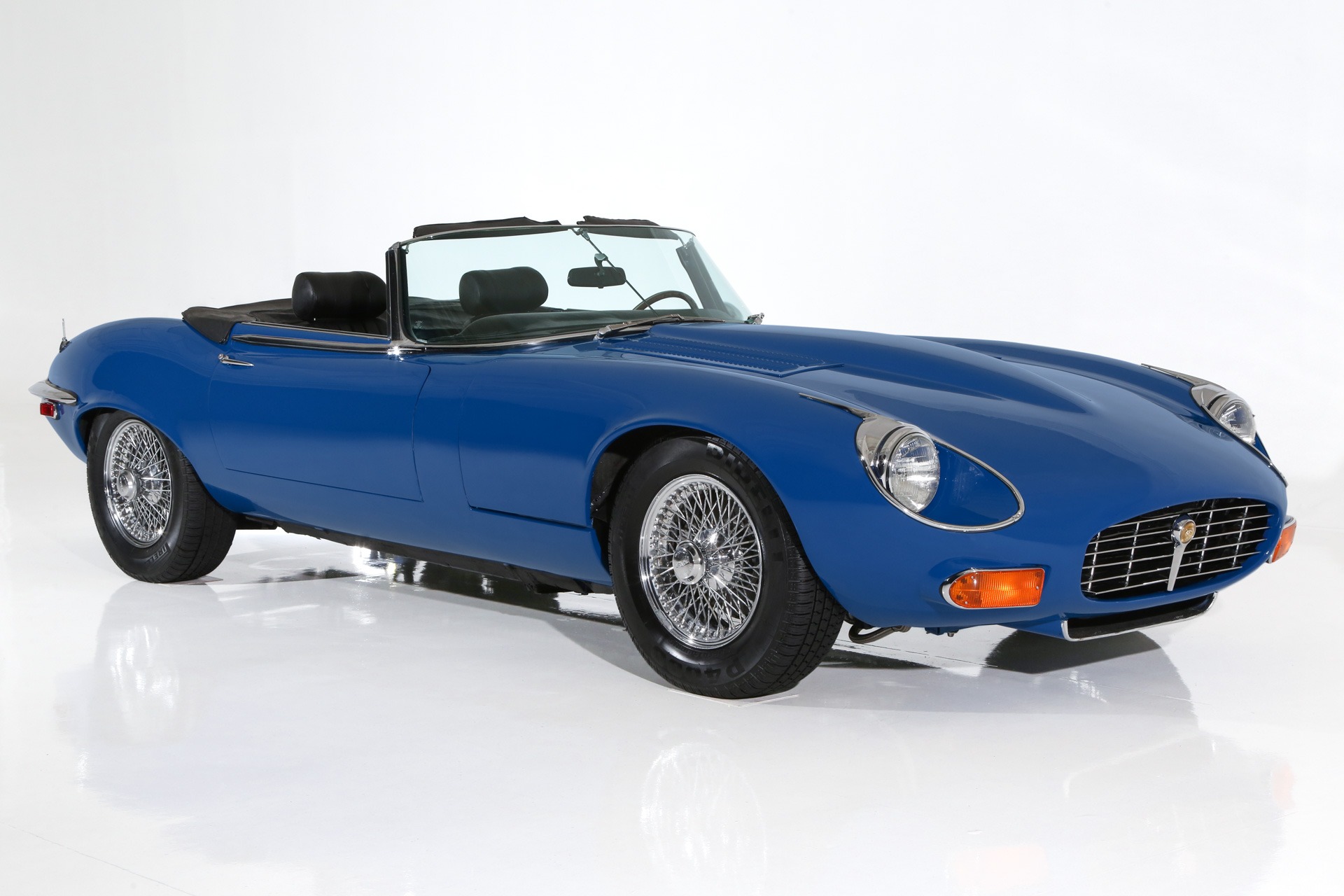 For Sale Used 1973 Jaguar E-Type 23k Miles, V12 Twin Turbo 4- Speed | American Dream Machines Des Moines IA 50309