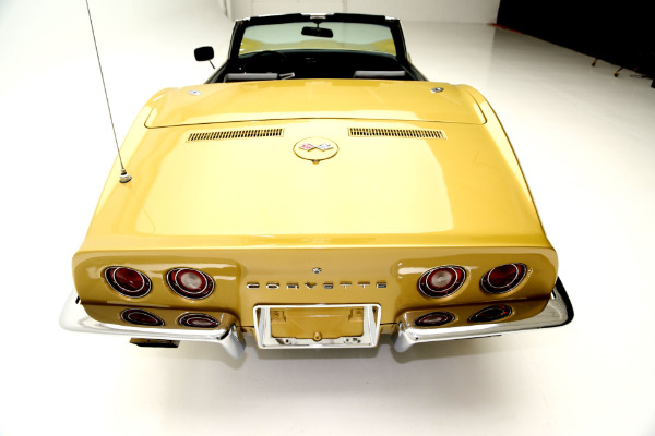 For Sale Used 1971 Chevrolet Corvette convertible gold black int, 350 auto | American Dream Machines Des Moines IA 50309