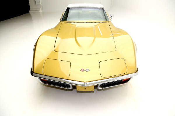 For Sale Used 1971 Chevrolet Corvette convertible gold black int, 350 auto | American Dream Machines Des Moines IA 50309