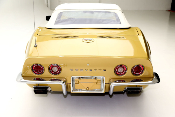 For Sale Used 1971 Chevrolet Corvette convertible gold black int, 350 auto | American Dream Machines Des Moines IA 50309