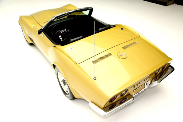 For Sale Used 1971 Chevrolet Corvette convertible gold black int, 350 auto | American Dream Machines Des Moines IA 50309