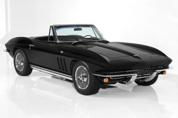 For Sale Used 1965 Chevrolet Corvette True Black Car 4-Speed PB AC | American Dream Machines Des Moines IA 50309