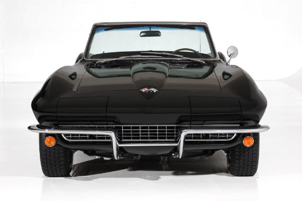 For Sale Used 1965 Chevrolet Corvette True Black Car 4-Speed PB AC | American Dream Machines Des Moines IA 50309