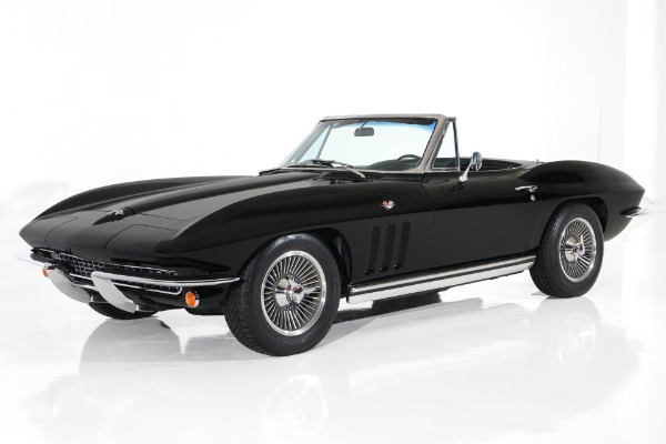 For Sale Used 1965 Chevrolet Corvette True Black Car 4-Speed PB AC | American Dream Machines Des Moines IA 50309