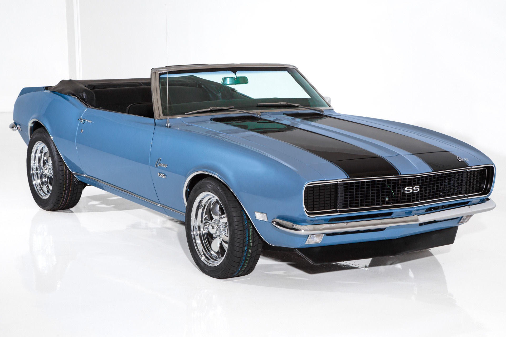 For Sale Used 1968 Chevrolet Camaro RS Lemans Blue 350 Auto PS PB | American Dream Machines Des Moines IA 50309