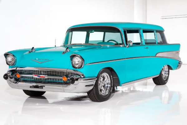 For Sale Used 1957 Chevrolet 2 Door Wagon ZZ4, Auto, PB, PB, AC | American Dream Machines Des Moines IA 50309