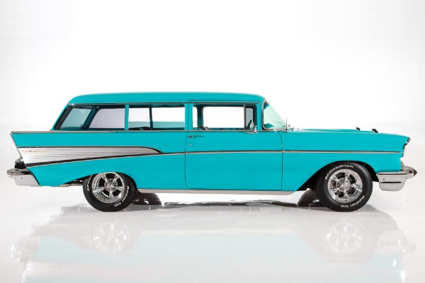 For Sale Used 1957 Chevrolet 2 Door Wagon ZZ4, Auto, PB, PB, AC | American Dream Machines Des Moines IA 50309