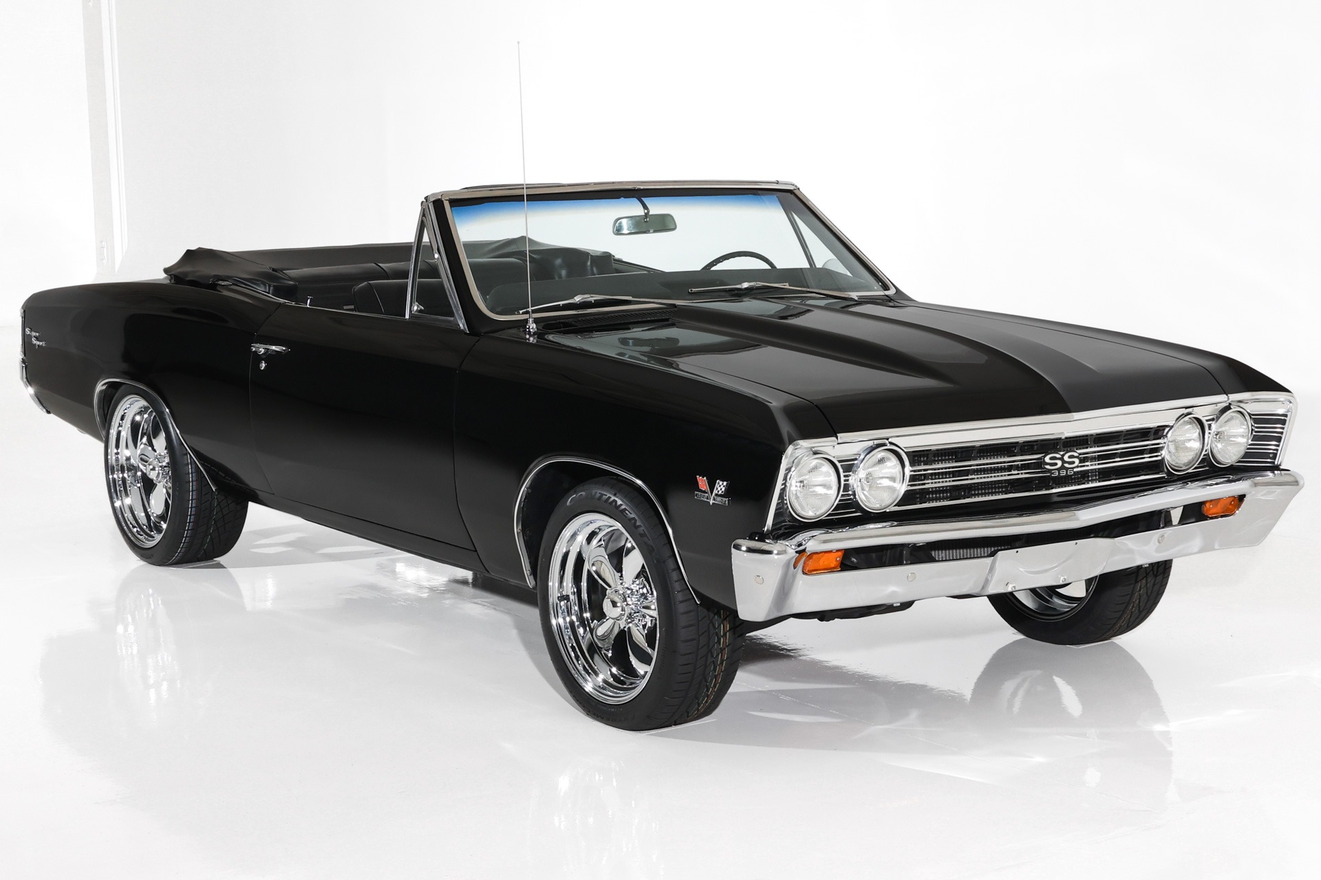 For Sale Used 1967 Chevrolet Chevelle Triple Black 454 Auto PS PB | American Dream Machines Des Moines IA 50309