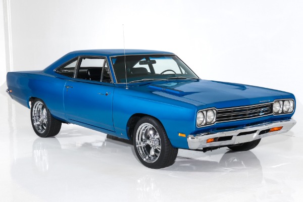 For Sale Used 1969 Plymouth Roadrunner B5 Blue 383, Hemi 4-Speed | American Dream Machines Des Moines IA 50309