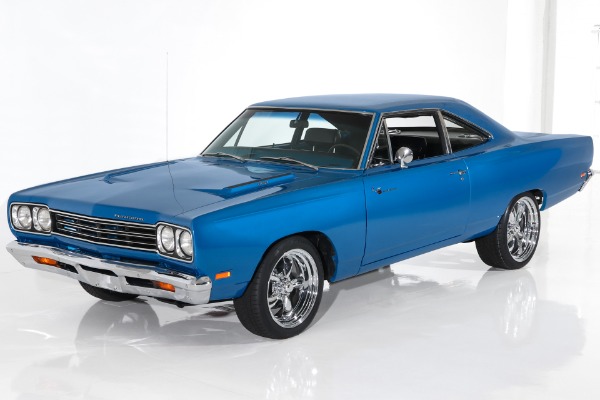 For Sale Used 1969 Plymouth Roadrunner B5 Blue 383, Hemi 4-Speed | American Dream Machines Des Moines IA 50309