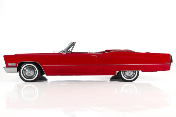 For Sale Used 1967 Cadillac DeVille Red/Red 429 Auto AC PS Cruise | American Dream Machines Des Moines IA 50309