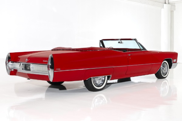 For Sale Used 1967 Cadillac DeVille Red/Red 429 Auto AC PS Cruise | American Dream Machines Des Moines IA 50309