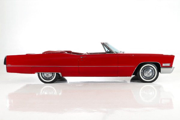 For Sale Used 1967 Cadillac DeVille Red/Red 429 Auto AC PS Cruise | American Dream Machines Des Moines IA 50309