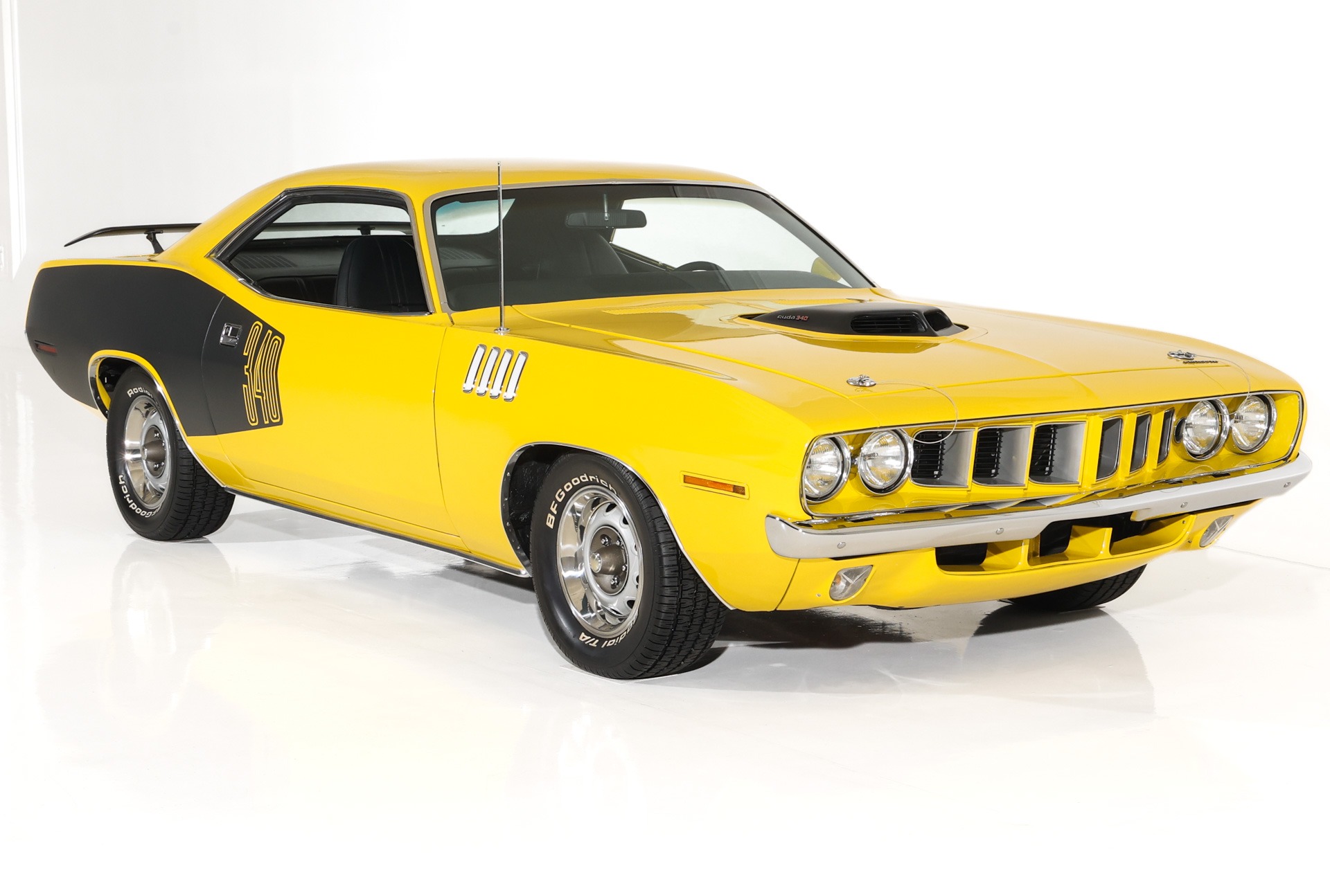 For Sale Used 1971 Plymouth Barracuda 340 Shaker Hood, Gills, AC | American Dream Machines Des Moines IA 50309