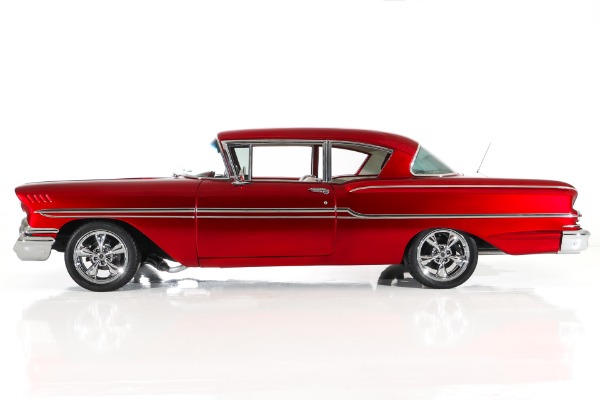 For Sale Used 1958 Chevrolet Biscayne Candy Brandywine Show Car | American Dream Machines Des Moines IA 50309