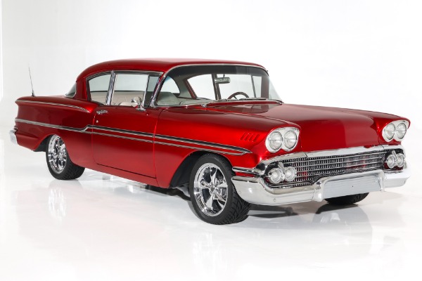 For Sale Used 1958 Chevrolet Biscayne Candy Brandywine Show Car | American Dream Machines Des Moines IA 50309