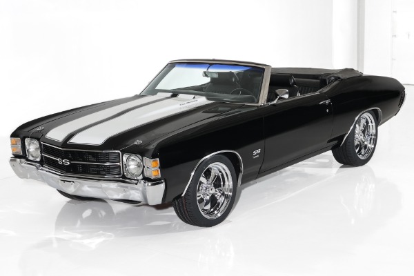 For Sale Used 1971 Chevrolet Chevelle Triple Black SS, 396/450+hp | American Dream Machines Des Moines IA 50309