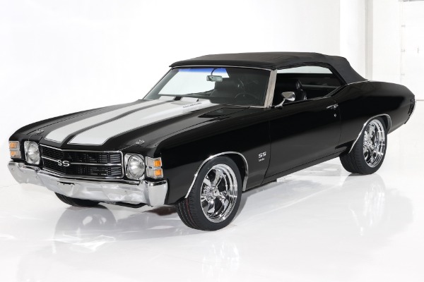 For Sale Used 1971 Chevrolet Chevelle Triple Black SS, 396/450+hp | American Dream Machines Des Moines IA 50309