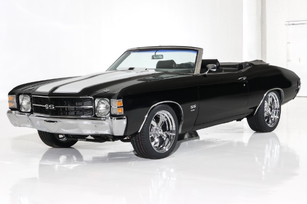 For Sale Used 1971 Chevrolet Chevelle Triple Black SS, 396/450+hp | American Dream Machines Des Moines IA 50309