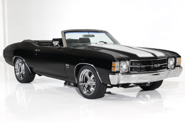 For Sale Used 1971 Chevrolet Chevelle Triple Black SS, 396/450+hp | American Dream Machines Des Moines IA 50309