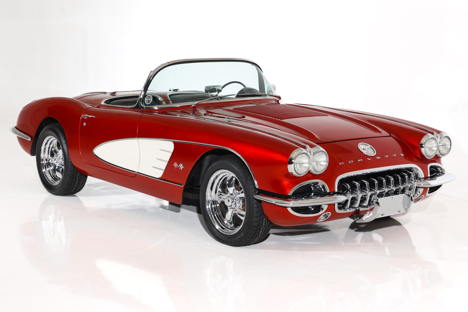 For Sale Used 1958 Chevrolet Corvette Brandywine Show Car 330hp | American Dream Machines Des Moines IA 50309