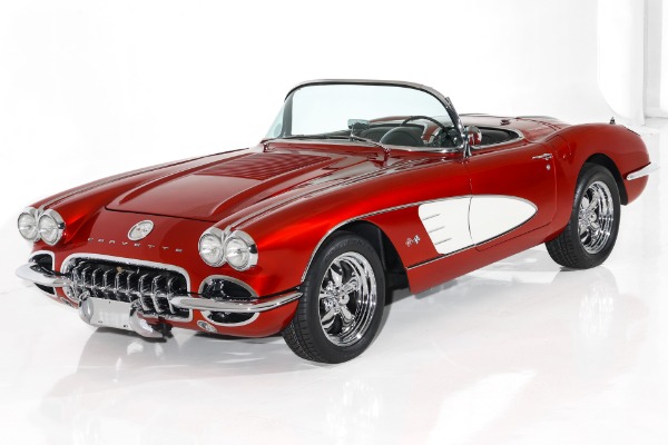 For Sale Used 1958 Chevrolet Corvette Brandywine Show Car 330hp | American Dream Machines Des Moines IA 50309