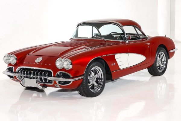 For Sale Used 1958 Chevrolet Corvette Brandywine Show Car 330hp | American Dream Machines Des Moines IA 50309