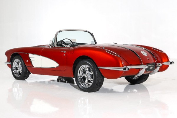 For Sale Used 1958 Chevrolet Corvette Brandywine Show Car 330hp | American Dream Machines Des Moines IA 50309