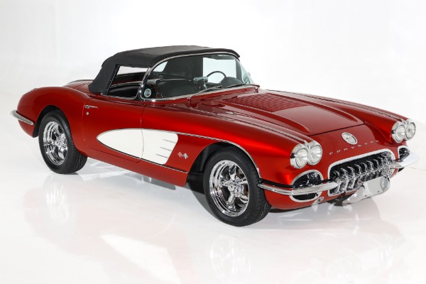 For Sale Used 1958 Chevrolet Corvette Brandywine Show Car 330hp | American Dream Machines Des Moines IA 50309