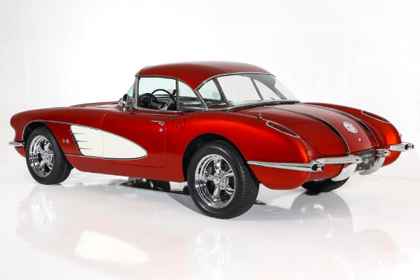 For Sale Used 1958 Chevrolet Corvette Brandywine Show Car 330hp | American Dream Machines Des Moines IA 50309