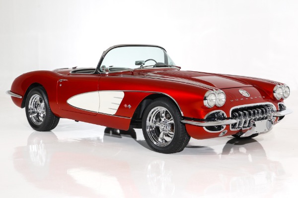 For Sale Used 1958 Chevrolet Corvette Brandywine Show Car 330hp | American Dream Machines Des Moines IA 50309