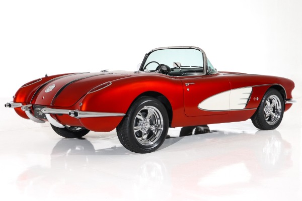 For Sale Used 1958 Chevrolet Corvette Brandywine Show Car 330hp | American Dream Machines Des Moines IA 50309