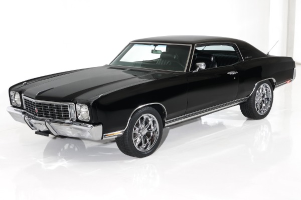 For Sale Used 1972 Chevrolet Monte Carlo Black 350ci PS PB AC | American Dream Machines Des Moines IA 50309