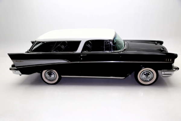 For Sale Used 1957 Chevrolet Nomad Onyx Black, very original | American Dream Machines Des Moines IA 50309