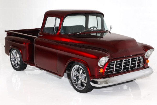 For Sale Used 1955 Chevrolet Pickup Candy Show Truck ZZ502 AC | American Dream Machines Des Moines IA 50309