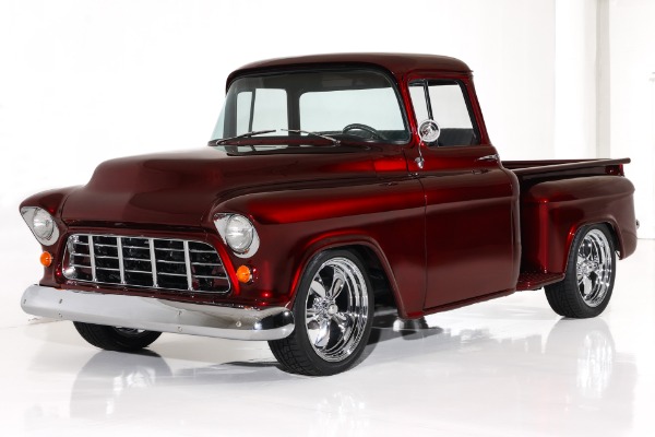 For Sale Used 1955 Chevrolet Pickup Candy Show Truck ZZ502 AC | American Dream Machines Des Moines IA 50309