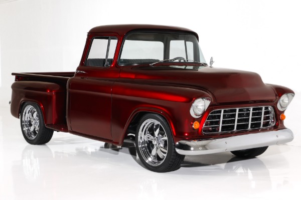 For Sale Used 1955 Chevrolet Pickup Candy Show Truck ZZ502 AC | American Dream Machines Des Moines IA 50309