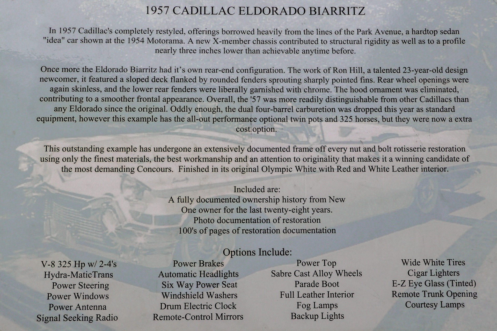 Used 1957 Cadillac Eldorado Biarritz Frame-Off Restored | St. Petersburg, FL