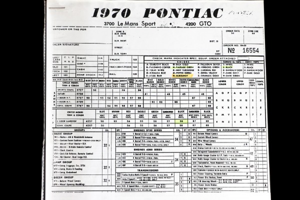 For Sale Used 1970 Pontiac GTO 400 Automatic PS PB AC PHS | American Dream Machines Des Moines IA 50309